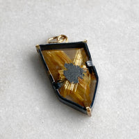 Golden Rutilated Quartz Charm